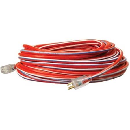 Southwire SJTW Extension Cord, 12 AWG, 12/3, 1 Outlets, Blue/Red/White, 50 ft 172-02548USA1